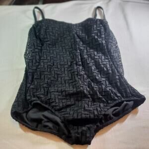 Time and True Women's Bathing Suit | Size 2x (20W-22W) Black